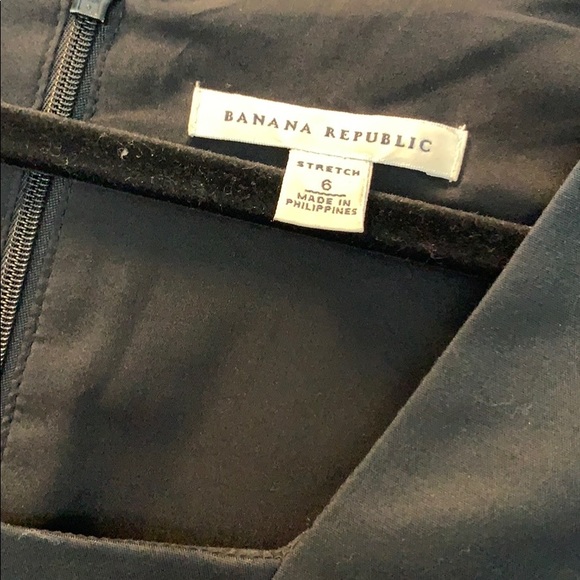 Banana Republic Black Square Neck Sheath Dress - Picture 2 of 6